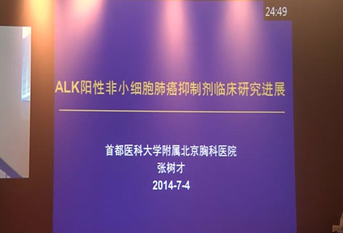 [CSMO2014]张树才教授：ALK阳性非小细胞肺癌抑制剂临床研究进展